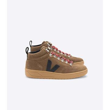 Veja RORAIMA SUEDE Women's High Tops Brown | CA 356XYU